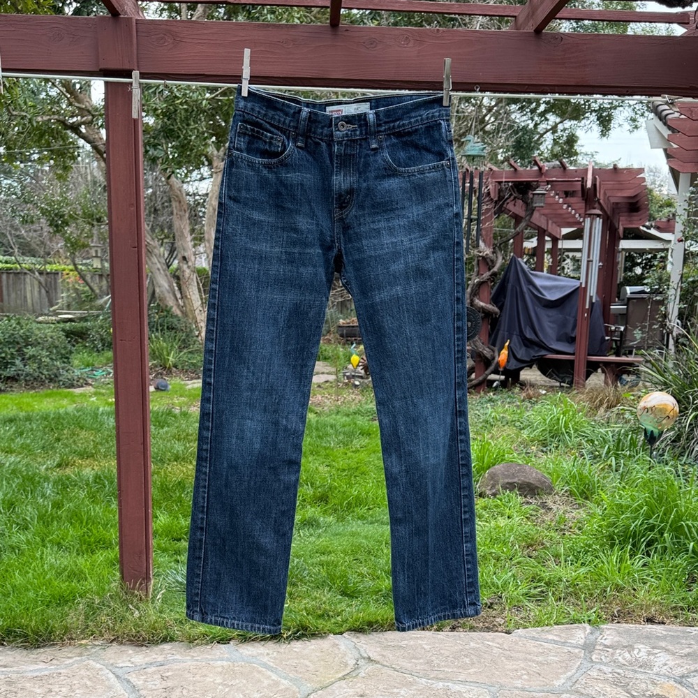 👖 LEVI’S; Big Boy’s 514 Slim Straight Blue Denim Jeans; 18 Regular; W29 x L29!